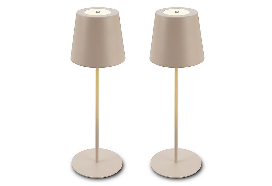 Briloner Leuchten Tischleuchte LED Tischlampe Akku IP44 kabellos Indoor/Out günstig online kaufen