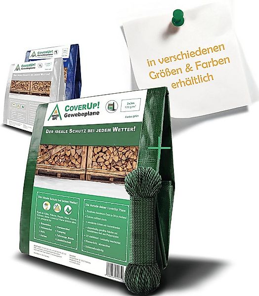 Schutzplane Abdeckplane Wasserdicht - 120g/m², Gewebeplane mit Ösen (Verstä günstig online kaufen