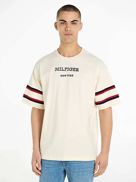 Tommy Hilfiger T-Shirt MONOTYPE SLEEVE COLOURBLOCK TEE mit Druck günstig online kaufen