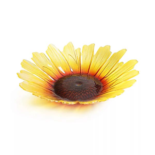 Sonnenblumen Glasschale gelb groß Ø34cm günstig online kaufen