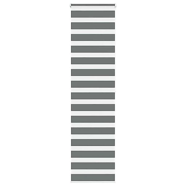 vidaXL Doppelrollo Dunkelgrau 70x200 cm Stoffbreite 65,9 cm Polyester 40141 günstig online kaufen