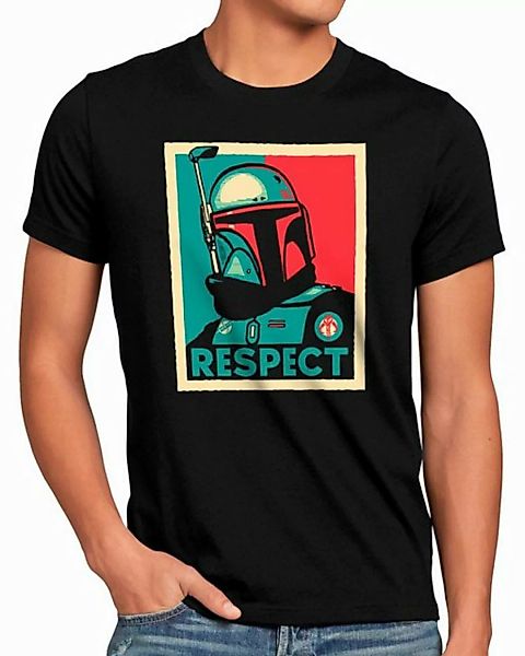 style3 T-Shirt Respect yoda wars boba fett mandalorian andor star günstig online kaufen