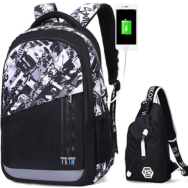 HAUSS SPOLE Rucksack Laptoprucksack Rucksack Schulrucksack günstig online kaufen