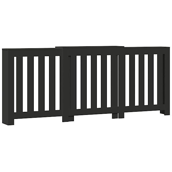 vidaXL Heizkörper-Wäschetrockner Heizkörperverkleidung Schwarz 205x21,5x83, günstig online kaufen