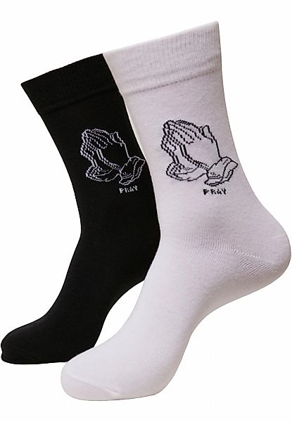 MisterTee Basicsocken "MisterTee Unisex Pray Hands Socks 2-Pack", (1 Paar) günstig online kaufen