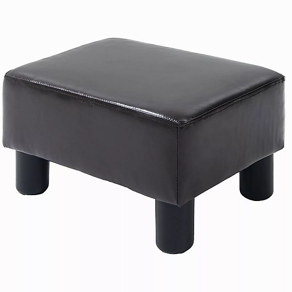 HOMCOM Fußhocker  Sitzhocker, Rechteckiger Ottoman, Fußstütze, Kunstleder, günstig online kaufen