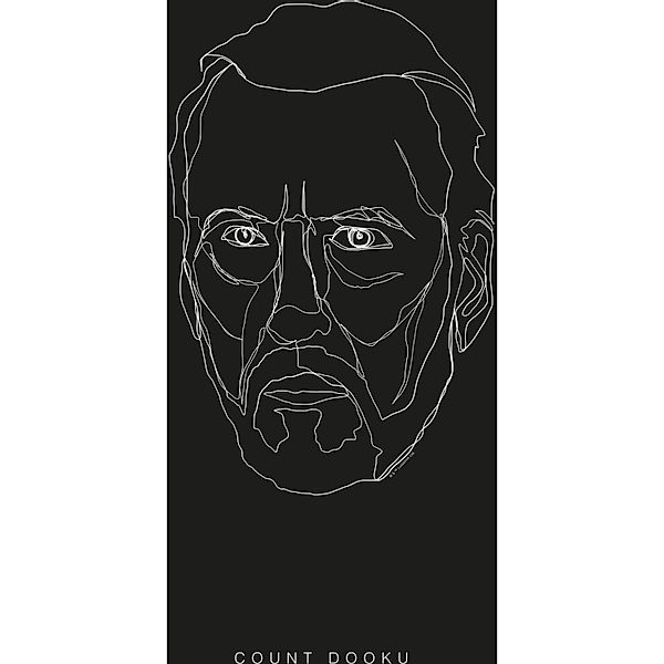 Komar Bild "Star Wars Lines Dark Side Dooku" Star Wars 1 Stk. tlg. Wandbild günstig online kaufen