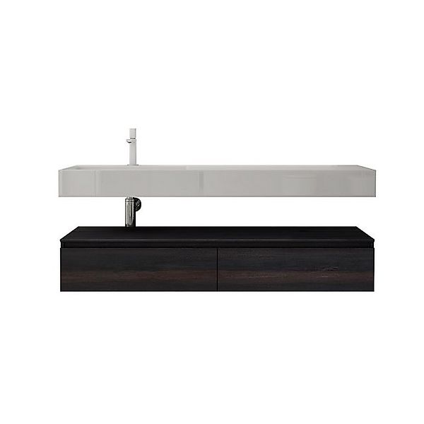 doporro Badmöbel-Set Waschtisch mit Unterschrank 150cm günstig online kaufen