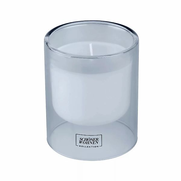 SCHÖNER WOHNEN Kollektion Duftkerze   ¦ blau ¦ Glas,Wachs ¦ Maße (cm): H: 1 günstig online kaufen