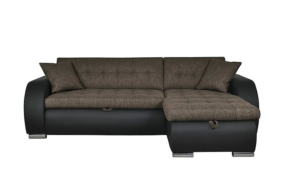 Ecksofa  Aries ¦ schwarz ¦ Maße (cm): B: 242 H: 80 T: 161 Polstermöbel > So günstig online kaufen