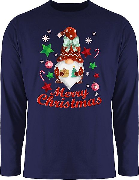 Shirtracer Rundhalsshirt Weihnachtlicher Wichtel I Weihnachtsmotiv I Merry günstig online kaufen