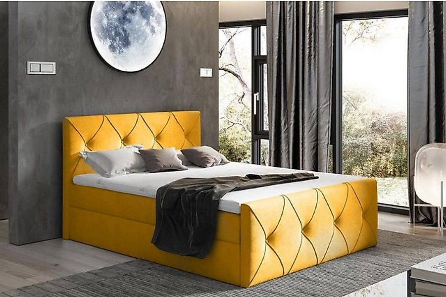 JVmoebel Boxspringbett Bettkasten Bett Schlafzimmer Betten Textil Doppel Ho günstig online kaufen