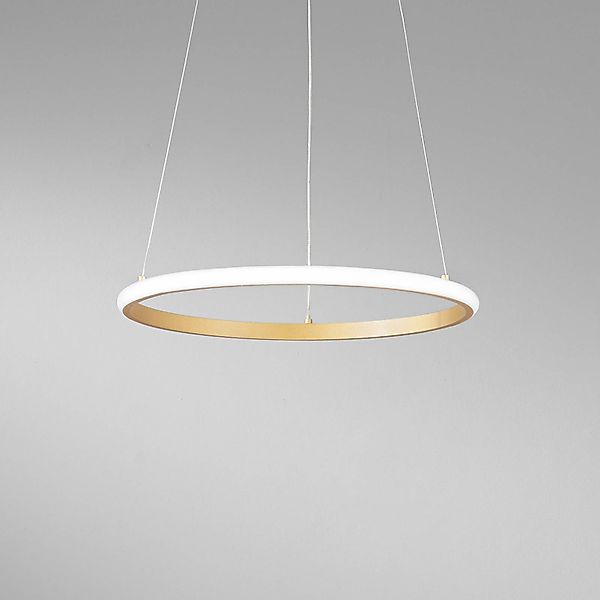 LED-Pendellampe Axis, Ø 40 cm, goldfarben, Metall, CCT günstig online kaufen