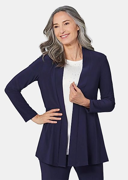 GOLDNER Shirtjacke Kurzgröße: Leichte Shirtjacke lila günstig online kaufen