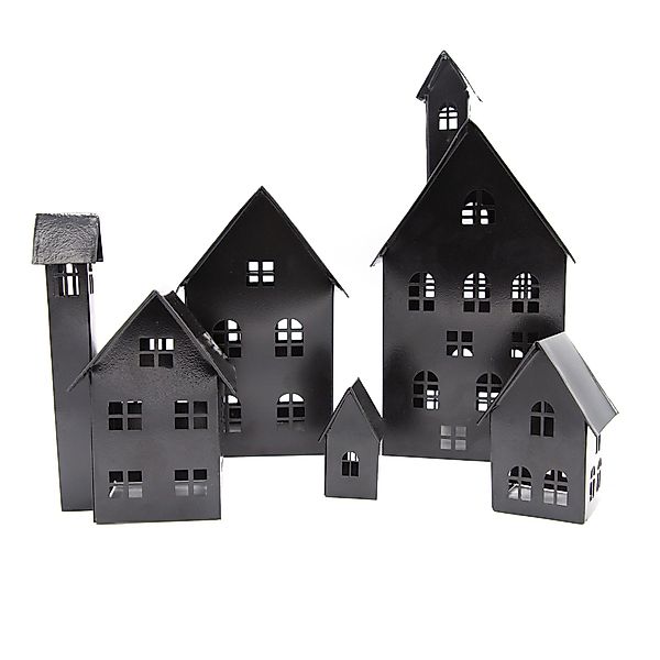 UNUS HOME Teelichthalter Deko Häuser Metall günstig online kaufen