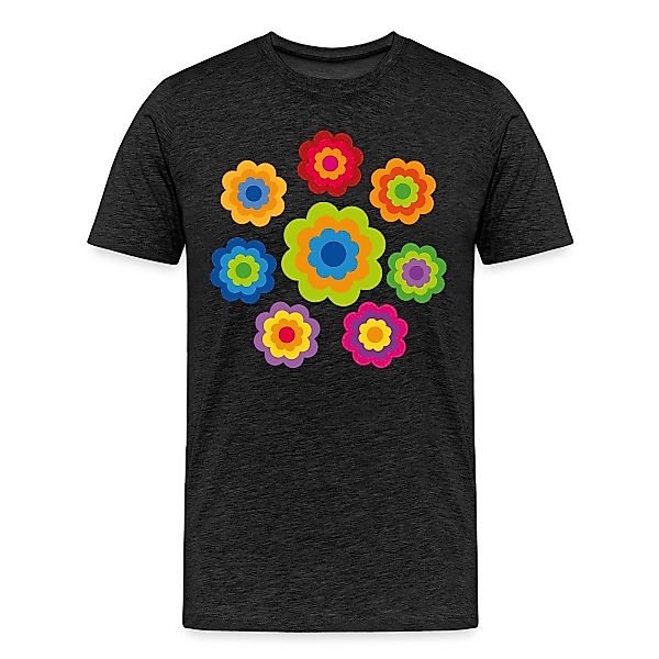 Spreadshirt T-Shirt 70er Jahre Hippie Flower günstig online kaufen