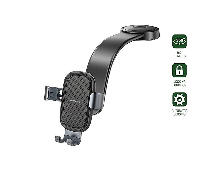 4smarts Schlüsselanhänger 4smarts Kfz Halterung Grabber Flex, grau/ schwarz günstig online kaufen