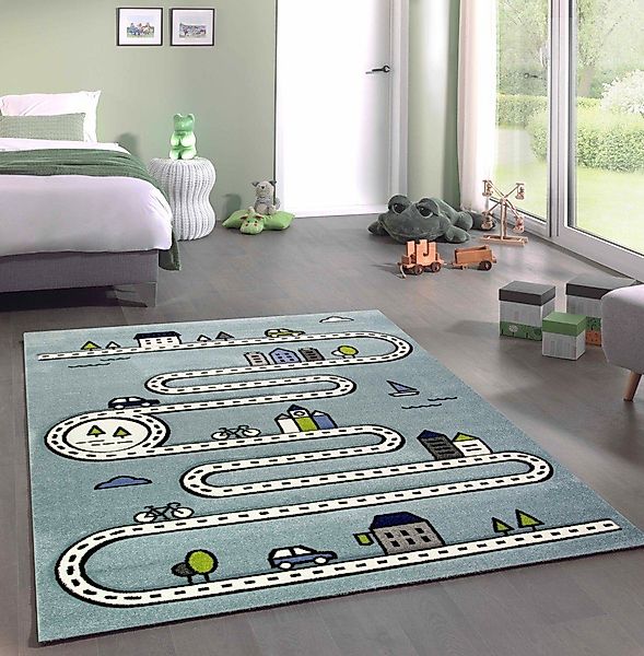 Carpetia Kinderteppich Teppich Kinderzimmer Kinderteppich Straßenteppich günstig online kaufen