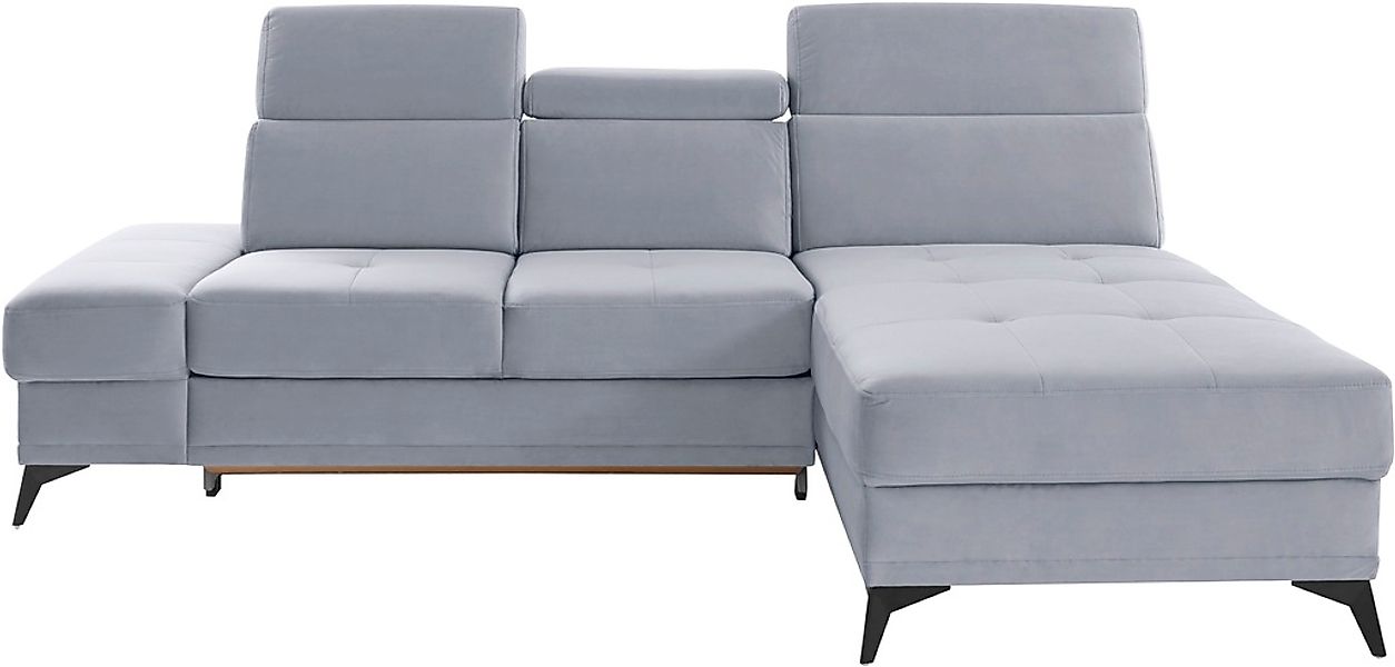 Home affaire Ecksofa "Cardiz L-Form" inkl.Kopfteilverstellung und Federkern günstig online kaufen