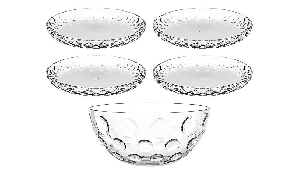 LEONARDO Schale »Schalen-/Teller-Set, 5er Set CUCINA OPTIC, 4x Ø 18 cm & 1x günstig online kaufen
