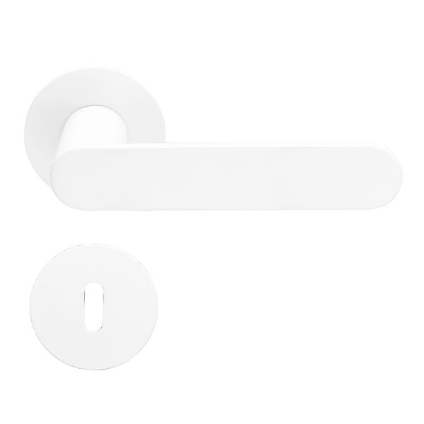 MeinTürgriff Drückergarnitur Weiß Georgetown Flachrosette Türgriff Rosetten günstig online kaufen