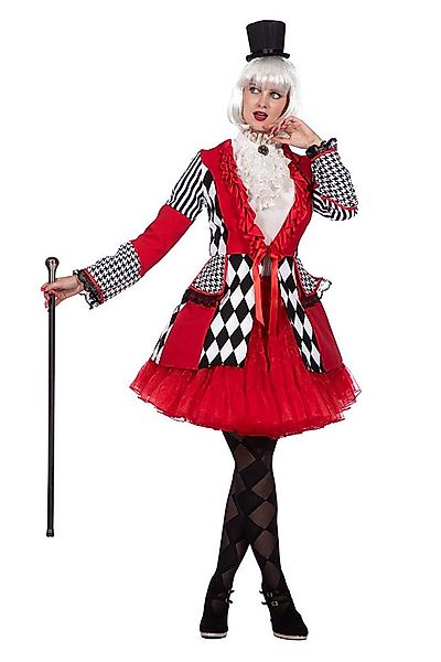Karneval-Klamotten Kostüm Rot weiß schwarz karierte Karneval Jacke Damen, S günstig online kaufen