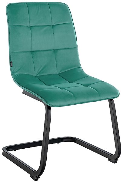 CLP Esszimmerstuhl Vermont, Freischwinger-Stuhl mit Samt-Bezug günstig online kaufen