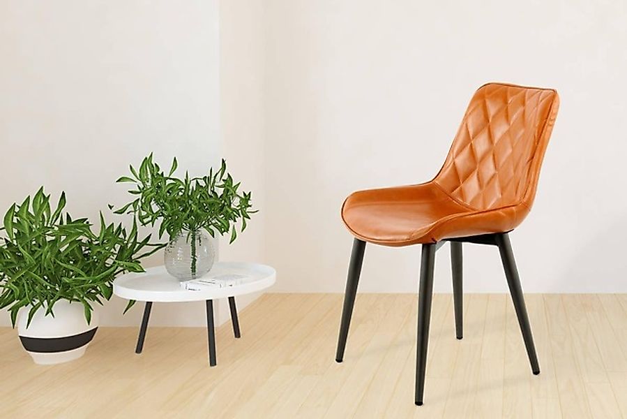 Kayoom Stuhl »Cecil 110 2er-Set,moderne Farben,Rückenlehne mit stilvollem N günstig online kaufen