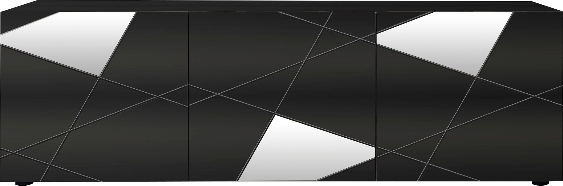 INOSIGN Lowboard "Vittoria" Breite 181 cm, Front mit Siebdruck und Spiegel günstig online kaufen