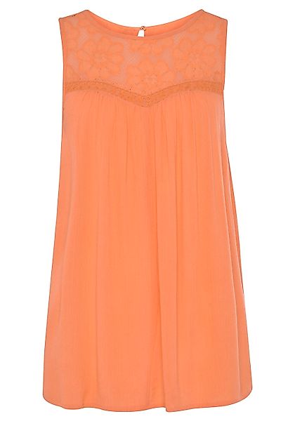 Buffalo Crepebluse, mit Spitzeneinsatz, Blusentop, Boho-Style günstig online kaufen