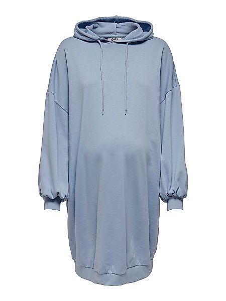 ONLY Mama Langarm Sweat Kleid Damen Blau günstig online kaufen