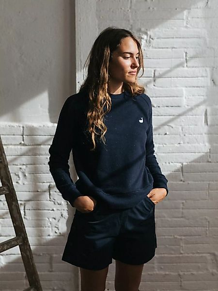 TWOTHIRDS Sweatshirt Santa Fe - Navy Sweatshirt Vegan aus recycelten Materi günstig online kaufen
