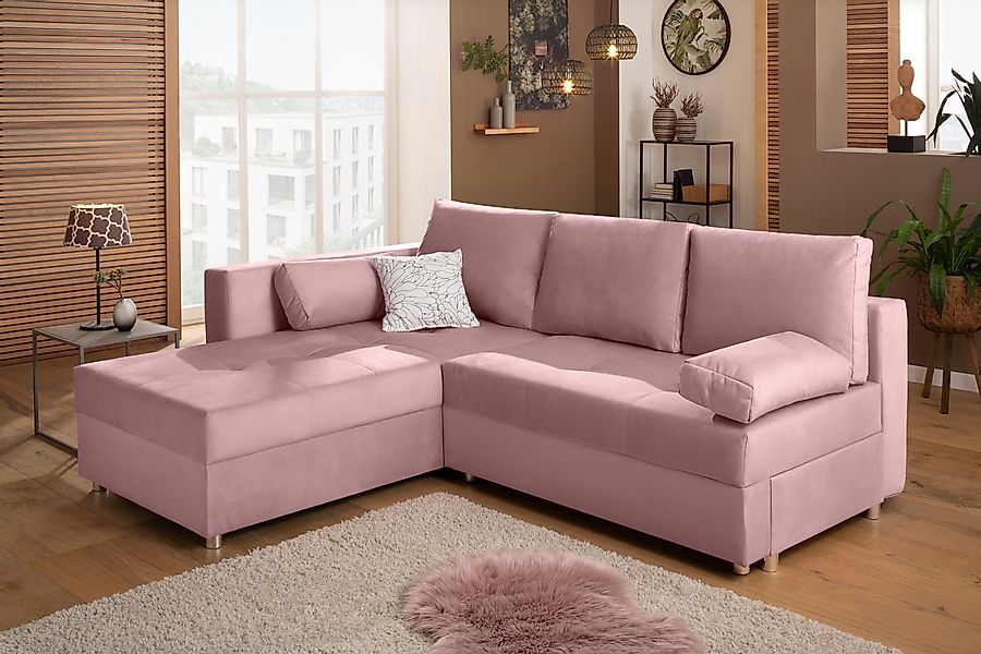 Home affaire Ecksofa Italia L-Form, mit günstig online kaufen