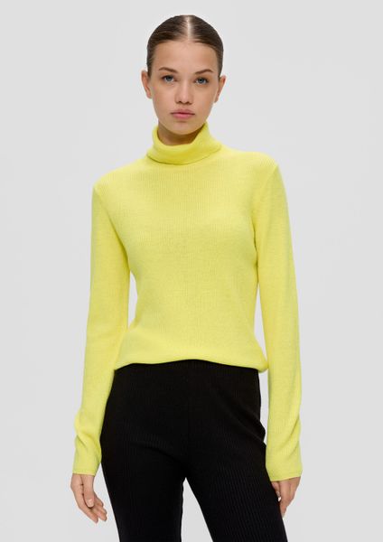 QS Longpullover Strickpullover Rollkragenpullover aus Feinstrick günstig online kaufen