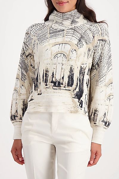 Monari Strickpullover "Pullover Gallery allover" Regular fit mit Stehkragen günstig online kaufen