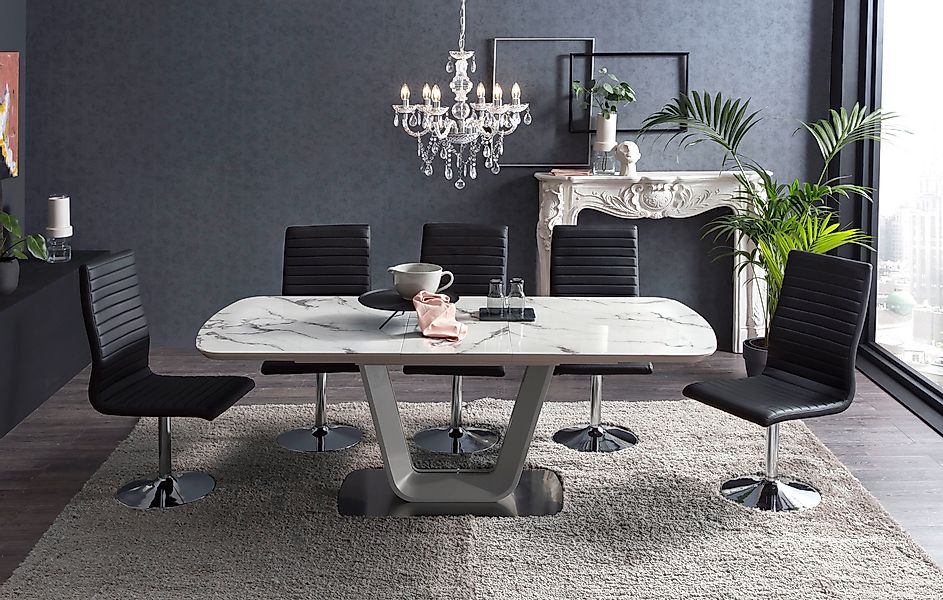 SalesFever Esstisch »Design Esstisch für stilvolle Mahlzeiten« Erweiterbare günstig online kaufen