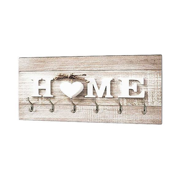 Wandgarderobe in Weiß Beige Vintage Look günstig online kaufen