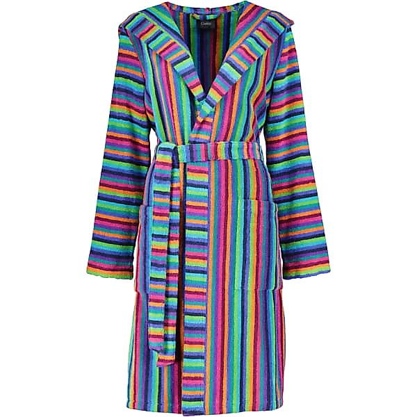 Cawö - Damen Kurzmantel Walkfrottier - Kapuze 7049 - Farbe: 84 - multicolor günstig online kaufen