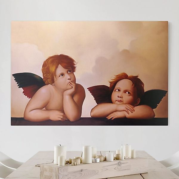 Leinwandbild Portrait - Querformat What Angels Think günstig online kaufen