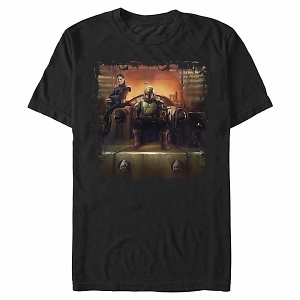 Star Wars - Book of Boba Fett - Gruppe Boba Painterly Throne - Männer T-Shi günstig online kaufen