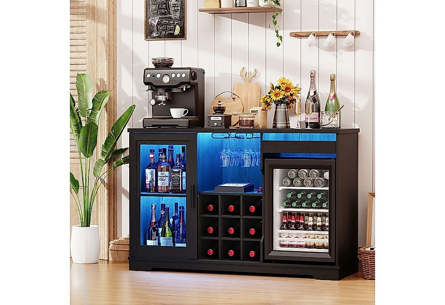 BROTTAR Weinschrank mit Kühlschrank, LED-Beleuchtung und Bewegungsmelder (1 günstig online kaufen