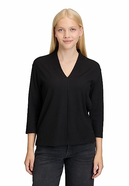 Betty&Co 3/4-Arm-Shirt "Damen Casual-Shirt mit V-Ausschnitt" 1 Stk. tlg. günstig online kaufen