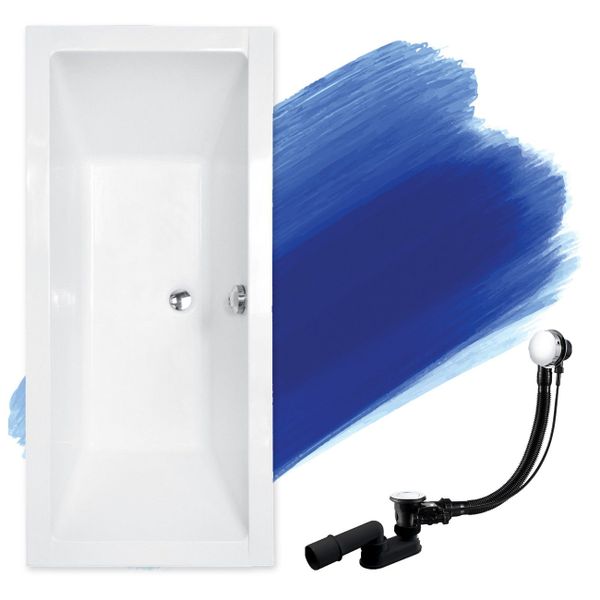 KOLMAN Badewanne Rechteck Quadro 190x90, Ablaufgarnitur günstig online kaufen