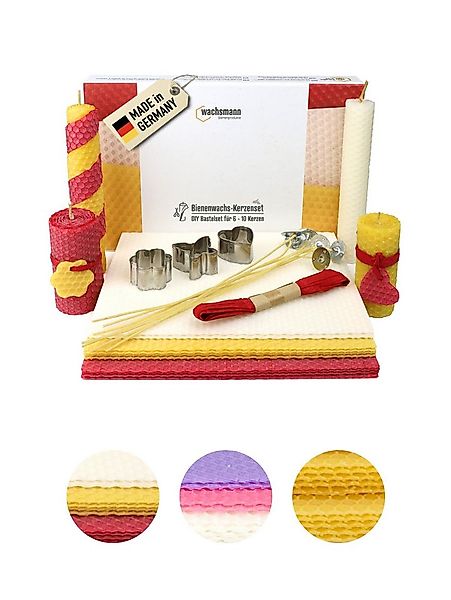 Wachsmann Bienenprodukte Bienenwachskerze selber machen (Kerzenset, Bienenw günstig online kaufen