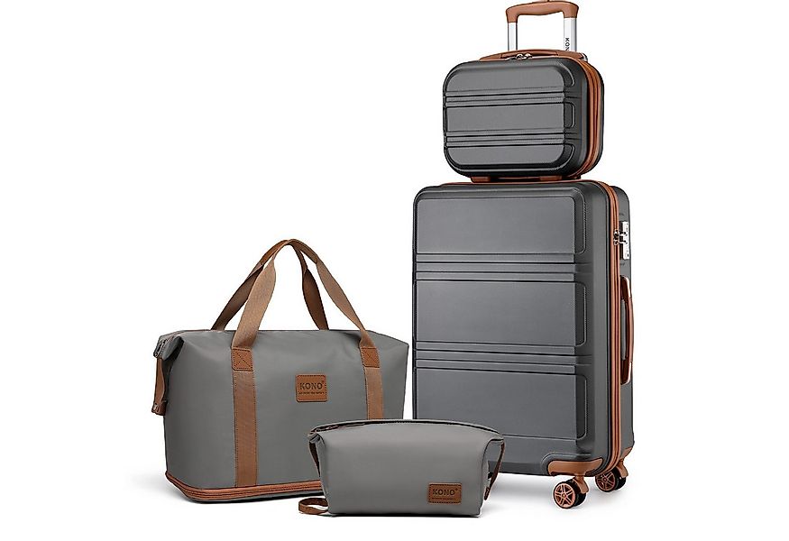 KONO Trolleyset Kombi-Set: Hartschalen-Koffer + Handgepäcktasche, (4 tlg) günstig online kaufen