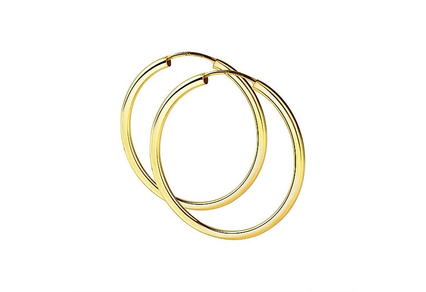 Vivance Paar Creolen 925/- Sterling Silber vergoldet 50mm günstig online kaufen