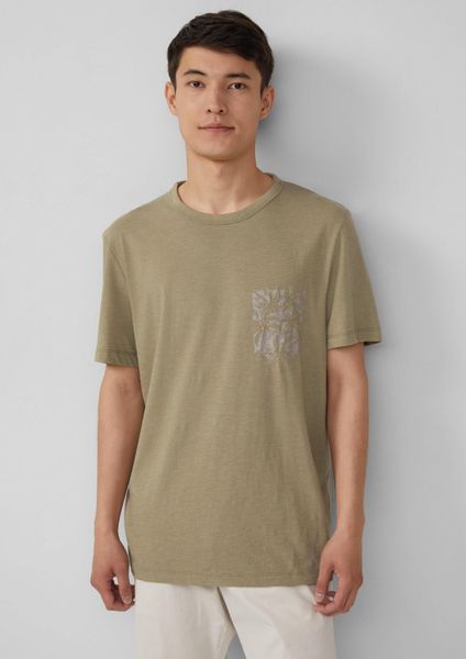 s.Oliver Kurzarmshirt T-Shirt Meliertes T-Shirt aus günstig online kaufen