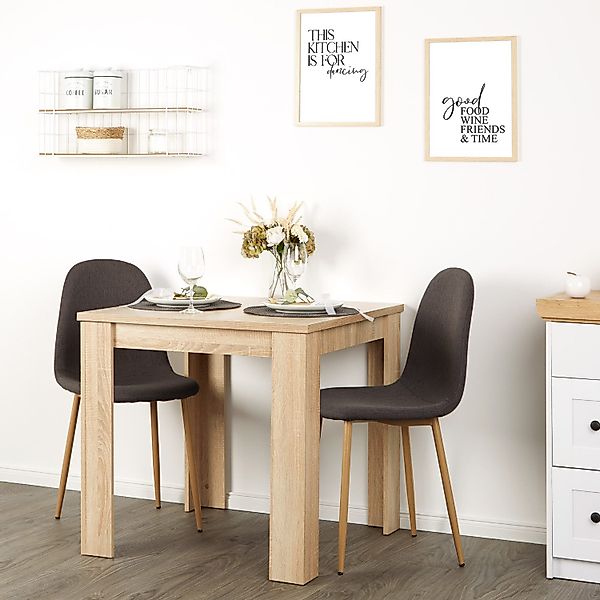 Homestyle4u Essgruppe Esstisch 80x80 2 Stühle günstig online kaufen