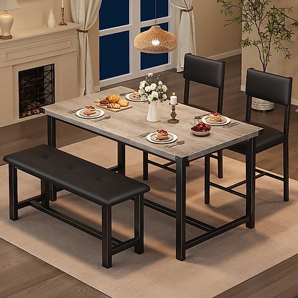 GarveeMore Essgruppe für 4,Esstisch mit 2 günstig online kaufen