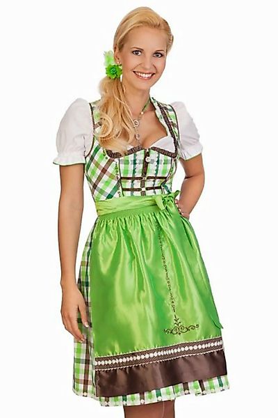 Spieth & Wensky Dirndl Mini Dirndl 3tlg. - SCHWAN - rot, limone günstig online kaufen